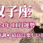 【ふたご座】11月運勢　万事順調👍最高に楽しい11月になります🌈何も心配いらない、楽しむだけでOKです💛ポジティブな面に目を向けて【双子座 １１月】【タロット】