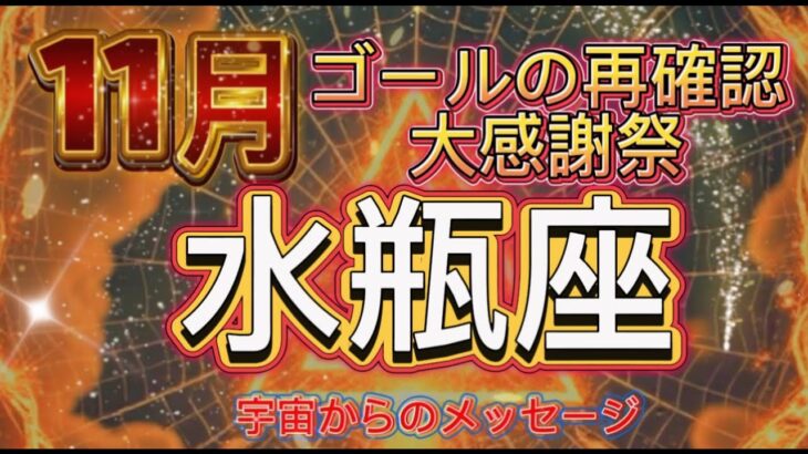 [水瓶座11月]大感謝祭，望んでいるゴール設定の再確認の時[宇宙からのメッセージ]