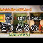 【緊急予報⚡️】あなたに急いで伝えたい✨7日以内に起こる事✨10月中にどうなる⁉️💓【ルノルマンカードリーディング占い】恐ろしいほど当たる😱