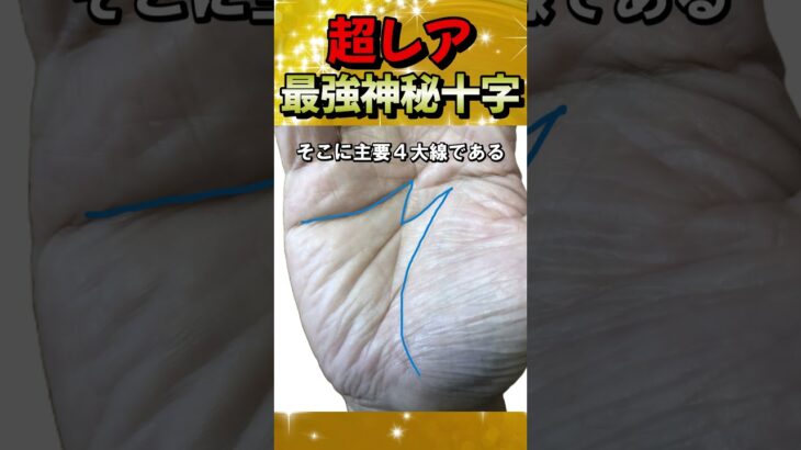 超レアな『最強の神秘十字線』【手相オーラ鑑定依頼は説明欄へ】『開運zoomライブ無料ご招待⇒説明欄へ』＃Shorts＃手相＃スピリチャル＃開運＃占い＃金運＃ビジネス＃恋愛＃龍神
