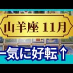 【山羊座♑11月運勢】うわっすごい！個人鑑定級のグランタブローリーディング✨重荷からの解放　一気に好転する　奇跡の扉が開く（仕事運　金運）タロット＆オラクル＆ルノルマンカード