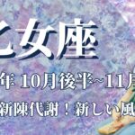 【おとめ座】10月後半運勢　運気の新陳代謝、新しい風が吹くとき✨鳥肌級の名声を手にする、あなたの印象がガラッと変わります🌈眠れる獅子の目覚め、吹っ切れる想い💌【乙女座 １０月運勢】【タロット】