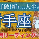 【射手座11月運勢🍁】嫌なことから脱却して明るい未来へ大転換💫仕事運・人間関係運・恋愛運・金運［タロット/オラクル/風水］