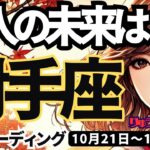 【射手座】♐️2024年10月21日の週♐️二人の未来は・・・。天国か地獄か。お互いしっかり話をして。いて座。10月。タロットリーディング