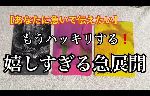 【緊急予報⚡️】あなたに急いで伝えたい✨もうすぐハッキリする✨急展開💓【ルノルマンカードリーディング占い】恐ろしいほど当たる😱