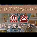 １０月下旬(21-31日)魚座 全体 恋愛(両思い、片思い、好きな人居ない方別) 起こること！  ２択リーディング