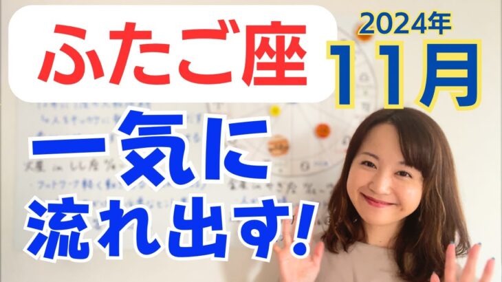 【ふたご座】12年に1度の大転換期が勢いよく、一気に流れ始める✨大いなる気付きの後押し✨／占星術でみる11月の運勢と意識してほしいこと