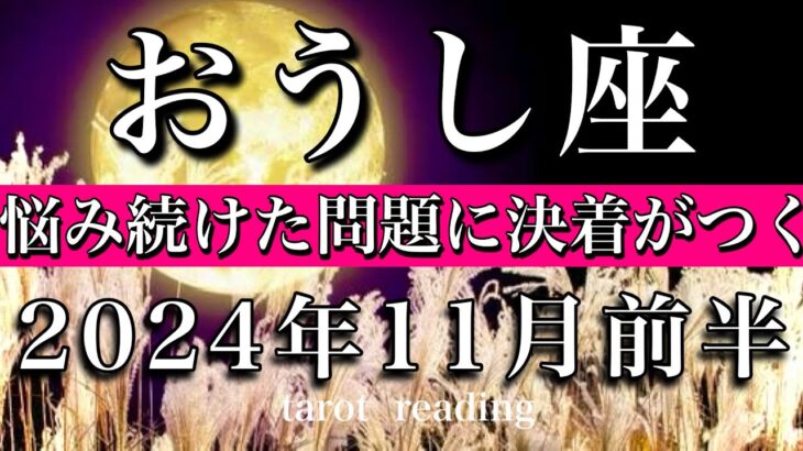 おうし座♉︎2024年11月前半 鎖が解ける！悩み続けた問題に決着をつける🔥Taurus  tarot  reading