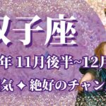 【ふたご座】11月後半運勢　最強運気🥳幸運の連鎖、絶好のチャンス到来💌幸運の鍵は、自分の道を信じること【双子座 １１月】【タロット】