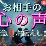 【今すぐみて😭】お相手の心の声😳大至急‼️お伝えします❤️恋愛タロット