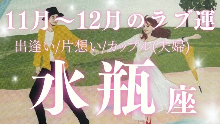 【水瓶座11月〜12月の恋愛運💕】出逢い/片想い/パートナーor結婚している方向けタロットリーディング♪