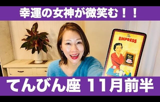 てんびん座♎️11月前半🔮幸運の女神が微笑む！✨運気上昇中です！✨