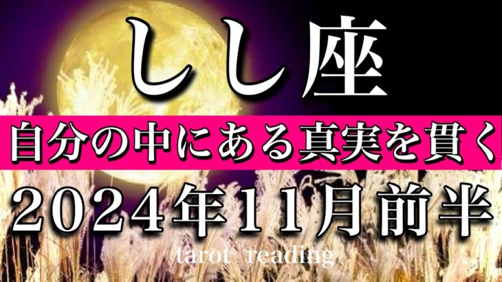 しし座♌︎2024年11月前半 もう隠さなくて良し🔥自分の中にある真実を貫く　Leo tarot  reading