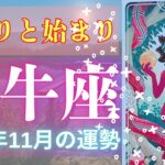 牡牛座♉️11月の運勢⭐️終わりと始まり⭐️本当に信頼できる人はすぐそばに🤝新しい出会いも待っています☺️