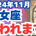 【乙女座】2024年11月のおとめ座の運勢を夢流星がタロット占い＆占星術で読み解く！自己成長と安定がテーマの月！【スピリチュアル】