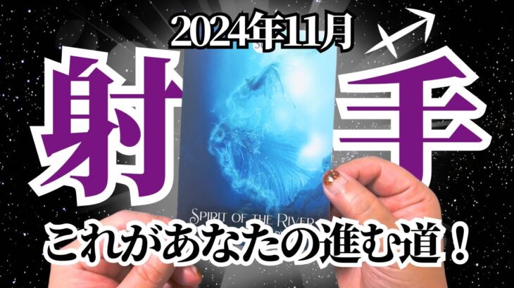 【いて座♐️2024年11月】🔮タロットリーディング🔮〜今月はあなたらしく進む道が見えてきます✨〜