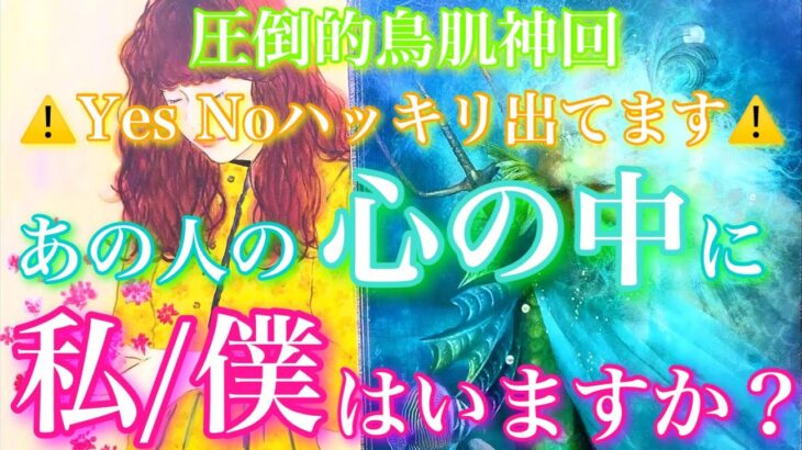 💕圧倒的鳥肌神回 ⚠️Yes/Noハッキリ出てます⚠️🍁あの人の心の中に私/僕はいますか？どんな感情？深堀鑑定🦋