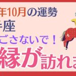 【射手座】 2024年10月の運勢 〜見過ごさないで ご縁が訪れます!!〜