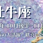 【おうし座】10月後半運勢　12星座No.1🥳今年1番の大活躍✨名声を手に入れ、歓喜に包まれるとき🌈安定と挑戦、どちらも手にする強運期へ、自分の意志通りに世界が動きます🕊【牡牛座 １０月】【タロット】