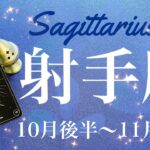 いて座♐️2024年10月後半〜11月前半🌝 感動の終幕！行き着くハッピーエンド、新たな道が始まる、扉が開いたその先、越えた実感