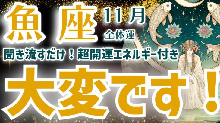 【魚座】2024年11月のうお座の運勢。驚きの展開が待ち受ける！星とタロットによる未来鑑定