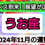 魚座【2024年11月の運勢】チャンス到来！展望が広がる💖神秘的メッセージ👑幸せを呼び込む！開運リーディング🌟