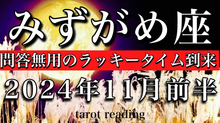 みずがめ座♒︎2024年11月前半 もう気にしないで🔥ラッキータイム到来！　Aquarius tarot  reading