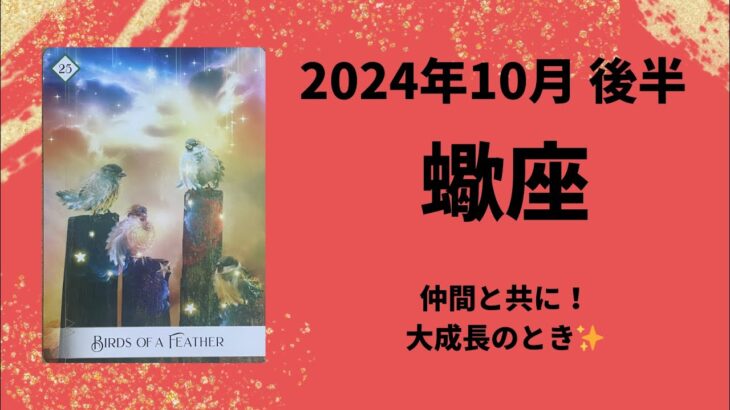 【蠍座】仲間が変わる！？共に成長を遂げる時【さそり座2024年10月16〜31日の運勢】