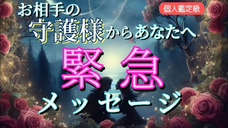 【※ガチ】お相手の守護様からあなたへ緊急メッセージ💗恋愛タロット