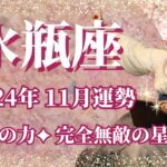 【みずがめ座】11月運勢　鳥肌級の星の恩恵、冥王星の凄い力がやってきます🌈完全無敵の11月へ、最後の清算、ここから20年以上続く新しい人生の始まりです✨星に愛される月💌【水瓶座 １１月】【タロット】