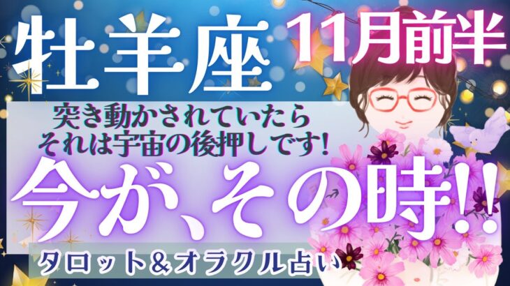 【牡羊座】超必見です!! もう決まってるはず!! “最幸の人生”へ向かって前進中🕊️🌈✨【仕事運/対人運/家庭運/恋愛運/全体運】11月運勢  タロット占い