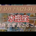 １０月下旬(21-31日)水瓶座 全体 恋愛(両思い、片思い、好きな人居ない方別) 起こること！  ２択リーディング