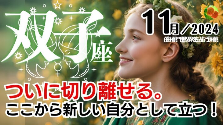 双子座♊2024年11月★ついに切り離せる。ここから新しい自分として立つ！