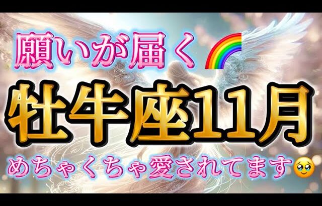 牡牛座11月♉️やっぱりすごい🥹✨愛されまくってる牡牛座さん💕願いが届く🌈感謝の11月✨