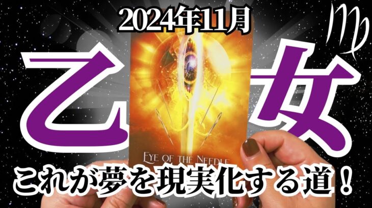 【おとめ座♍️2024年11月】🔮タロットリーディング🔮〜こうやって夢に忠実に生きていけばいいんです✨〜