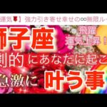 獅子座🌏【感動🥹】劇的に引き寄せる飛躍のステージ🎆今がどんな状況でも一変する奇跡の可能性🌈急激に叶う事🌹深掘りリーディング#潜在意識#ハイヤーセルフ#獅子座