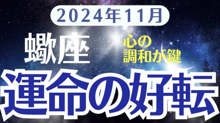 【蠍座】11月さそり座の運勢をタロットと星読みで明らかにする〜運命が好転する月〜