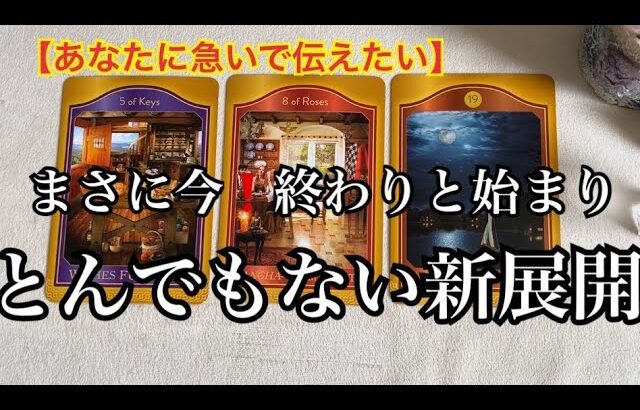 【緊急予報⚡️】あなたに急いで伝えたい✨終わりと始まりの時✨とんでもない新展開💓【ルノルマンカードリーディング占い】恐ろしいほど当たる😱