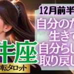 【♉牡牛座さん💖12月前半運勢】〈泣ける😭自分の生きたい人生を歩み始めて！そのために行動を始めれば宇宙は凄いミラクルを起こしてくれる💖〉 人生幸転タロットリーディング 占い おうし座 太陽星座・月星座