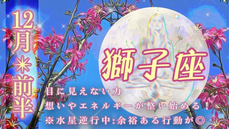 【12月✴︎獅子座】純粋にシンプルに受け取れる🤍✴︎感情は全て宝物🌙流れに乗りながら新しい経験を◎【2024】