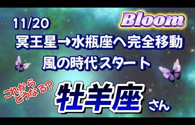 ♈️牡羊座  【2024年11月20日 冥王星水瓶座入り】  風の時代スタート🌈チラッと見てみます✨