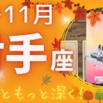 【射手座】♐️2024年11月運勢🍁誰かの後押しを受けて進む🌈奥底にある宝物を見つける💖