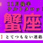 【驚愕😲】とてつもない連絡が届く❗️ 蟹座　11月後半ケルトタロット占い#星座 #タロット#タロットカード#占い#ケルト #当たるタロット