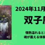 【双子座】情熱溢れるとき！魂が震える体験があります！！【ふたご座2024年11月16〜30日の運勢】