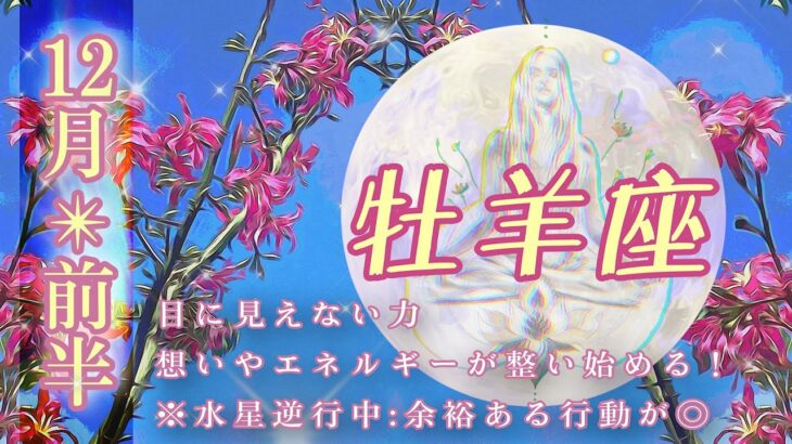 【12月✴︎牡羊座】人生の目的を再設定！恐れを超えて挑戦できる好奇心◎自分の時間も大切に✴︎【2024】