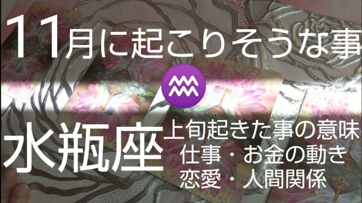 【水瓶座♒️11月運勢】🌈最高の大変化‼️流した涙が一生の財産に変わる‼️オラクルカード #カードリーディング #スピリチュアル #占い  #女神#水瓶座11月#みずがめ座11月#水瓶座#個人鑑定級