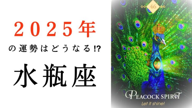 【水瓶座🎖️2025年の運勢】金運アップ！？✨このサイン見逃さないで🥹🙏タロット占い