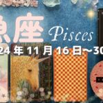 魚座★2024/11/16～30★驚きの嬉しい出会いや出来事があなたを待っている！今までの努力が報われて、新たな扉が開かれる時（＋開運のための新しい挑戦に関するヒント、色々）