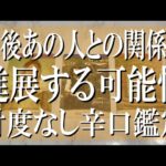 【厳しめもある辛口鑑定】今後あの人との関係が進展する可能性は？