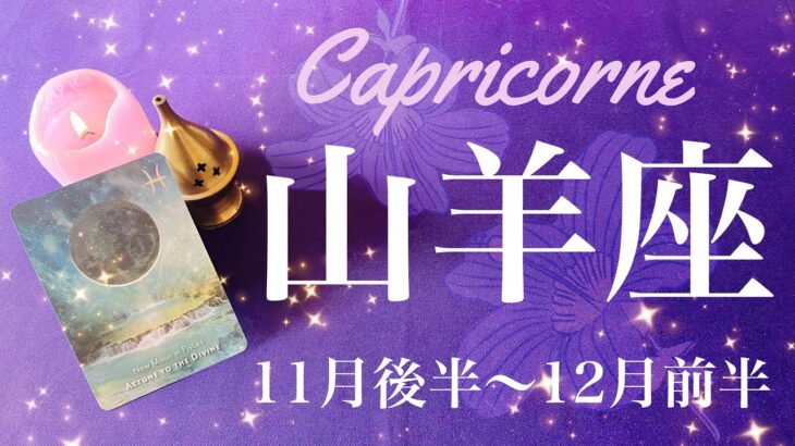 やぎ座♑️2024年11月後半〜12月前半🌝すごいことが始まる…！！ここからが本当のスタート、幸運と偶然の贈り物、見届けて欲しいチャンスの到来